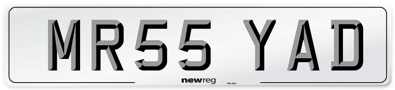 MR55 YAD Number Plate from New Reg